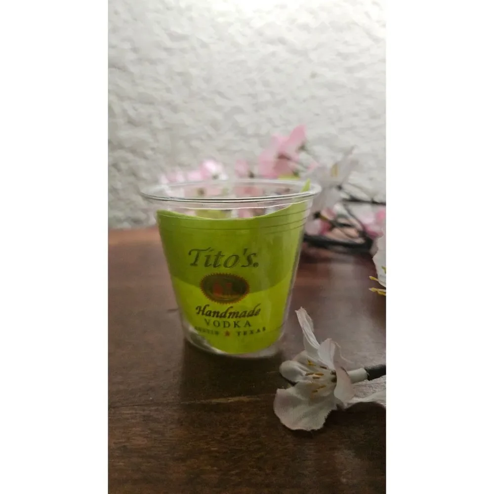 Tito's Vodka Party Cups Shot Glasses Sleeve of 50